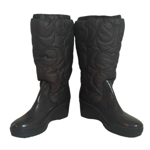 Coach Shoes - Coach Cantina Wedge Rain Snow Boots